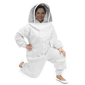 Nuevo traje para hombres a prueba de picaduras hecho de algodón grueso para apicultores profesionales con cremallera para Apicultor - Product Image 1