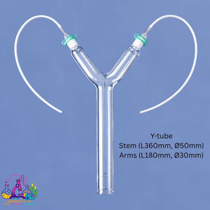 Tube en Y pour tubes à essai avec tige (L360 50) et bras (L180 30mm) - Product Image 1