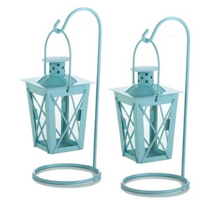 Handmade <b>Small</b> Moroccan Metal <b>Lanterns</b> Easter Home Decoration Candlestick Holder with Elegant House Candle for Festive Decor - Product Image 2