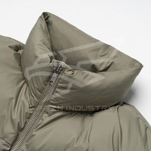 Chaqueta acolchada con cuello levantado, duradera, impermeable, 100% de poliéster, chaquetas Unisex con burbujas para mujeres y hombres - Product Image 5