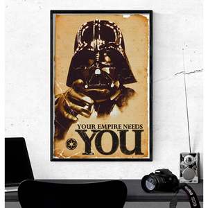 Star Wars <b>Poster</b> Darth Vader Your Empire Needs You Offset and Digital Printing Techniques Plastic Material Banner or Flag - Product Image 3