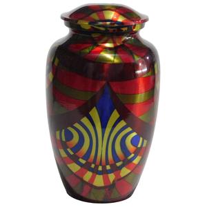 Urnas de cremación de aluminio para adultos superiores clásicas Urnas funerarias de metal de estilo moderno con adhesivo terminado para cenizas humanas - Product Image 6