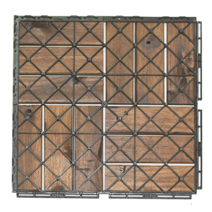 Baldosas de Madera para Terraza, Nuevo Modelo de 12 Listones, Baldosas de Madera de Acacia para Bricolaje, 30*30cm, Ecológicas para Interiores y Exteriores - Product Image 5