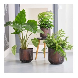 Pots de jardinière tendance de l'industrie Design classique Métal Aluminium Taille personnalisée Forme Couleur Utilisations dans la décoration intérieure et le jardinage - Product Image 2