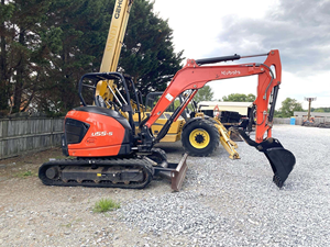 En stock : Mini-excavatrice Kubota U55-5, pelle sur chenilles de 5,5 tonnes, mini-excavatrice à queue zéro de 5 tonnes pour travaux urbains et aménagement paysager - Product Image 2