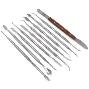 Instrumentos de Laboratorio Dental de Acero Inoxidable de Alta Calidad con Certificación CE, Juego de Herramientas para Tallar Cera, Manual, Reutilizable - Product Image 6