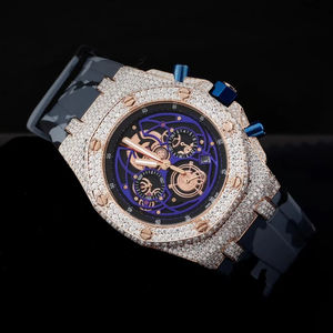 Reloj de pulsera de alta calidad VVS Moissanite Diamond Hip Hop, superventas, reloj Moissanite helado para hombres, reloj mecánico personalizado - Product Image 1