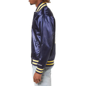 2024 chaqueta de equipo de béisbol de satén personalizada para adultos y jóvenes chaquetas de bombardero de satén de talla grande para hombres a la venta - Product Image 5