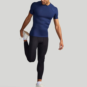 T-shirt de compression sans manches en coton 100% respirant de haute qualité pour hommes, grande taille, vente en gros, toile - Product Image 5