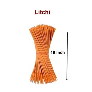 Varillas de incienso de 19 pulgadas, varitas de incienso naturales Litchi más vendidas, suministro a granel (naranja) - Product Image 1