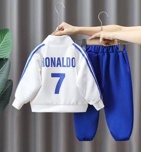 Traje deportivo de otoño para niños, nuevo conjunto deportivo informal de manga larga para niños con estampado de Letras a la moda, ropa de bebé para niños - Product Image 5