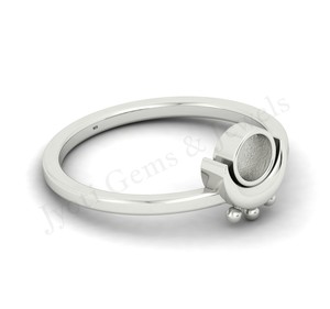 เครื่องประดับอัญมณีสำหรับผู้หญิงแหวนเงินกึ่งสำเร็จรูปสำหรับ2025ขนาด6มม. ขายส่งปรับแต่งได้ตามต้องการ - Product Image 6