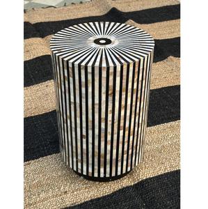 Table basse en os incrusté de qualité d'exportation avec des motifs décoratifs faits à la main pour des maisons élégantes au prix direct d'usine - Product Image 1