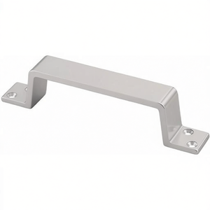 Aluminum <b>Silver</b> Eloxiated 420 Handgriff with 38mm Length 170mm Width 25mm Thickness 4 Holes for Furniture Handles & <b>Knobs</b> - Product Image 3