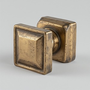 Pomo de Puerta de Latón de Diseño Europeo Resistente para Puertas de Hoteles y Centros Comerciales, Anticorrosión, Manejo Suave, Larga Vida Útil - Product Image 3