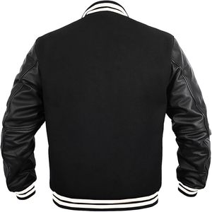 Vestes d'université de baseball OEM personnalisées de haute qualité pour hommes Veste Letterman personnalisée pour enfants Veste Letterman pour hommes - Product Image 3