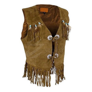 Gilet en cuir de cow-boy léger et respirant pour hommes Service OEM Prix raisonnable Gilet en cuir de cow-boy pour hommes en vente en ligne - Product Image 2