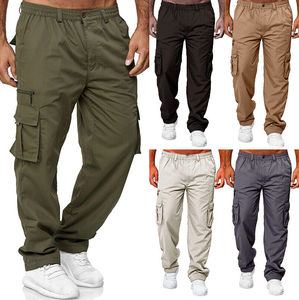 Wholesale custom made new design OEM Men's <b>Work</b> <b>Trousers</b> Combat Multi Pockets Cargo <b>Elasticated</b> Stretch <b>Waist</b> Cargo Pants - Product Image 6