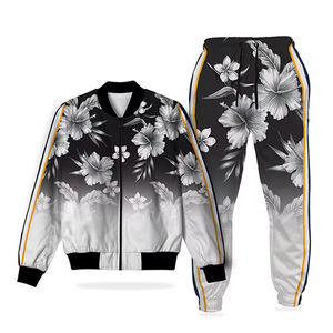 Survêtements de streetwear de haute qualité, hiver, solides, entièrement sublimés, personnalisés, 100% polyester, polaire, élastique, unisexe - Product Image 3