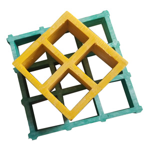 <span class=keywords><strong>Grille</strong></span> de sol en plastique renforcé de fibre de verre (PRFV) légère, moulée, pour usage en construction - Product Image 3