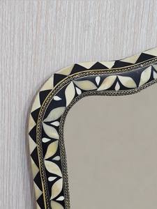 Artisan Made Bone Inlay Decorative Wall <b>Mirror</b> Frame, Handmade Luxury <b>Wooden</b> <b>Mirror</b> for Living Room, Bedroom, Hallway - Product Image 5
