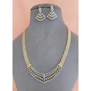 ชุดจี้อัญมณีสีทองสำหรับผู้หญิงและเด็กผู้หญิงชุดสำหรับงานแต่งงาน - Product Image 1