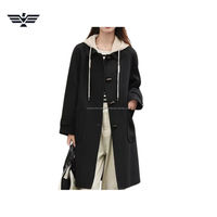 Nuevo Abrigo de Invierno Elegante e Informal para Mujer, Mezcla de Lana Premium, Cálido, Color Sólido, Cierre de Botones, Bolsillos, Color y Logotipo Personalizables