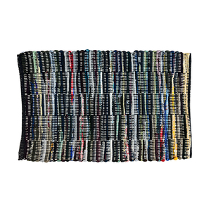 Exportador de renombre que vende diseño elegante antideslizante resistente a las manchas tamaño personalizado estilo clásico moderno piso Chindi Felpudos - Product Image 1