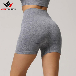 New Style High Waist <b>Seamless</b> <b>Leggings</b> Gym Shorts Fitness Yoga Short Scrunch Sports Yoga Shorts Spandex Pink Short Pants - Product Image 6