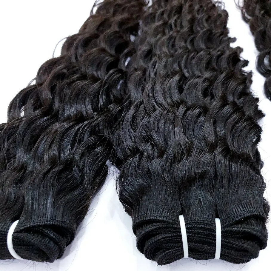 Single Donor Genius Weft Indian Tight Curly Raw Indian Natural Human Hair Cuticle Aligned Hair wholesale price From South India