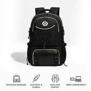 LeoPro Backpack with Organiser Features Durable Polyester Lining - Product Image 6
