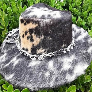 Conception sur mesure la plus vendue pour adulte chapeau en cuir de vachette pas cher prix OEM Service chapeau en cuir de vachette - Product Image 6
