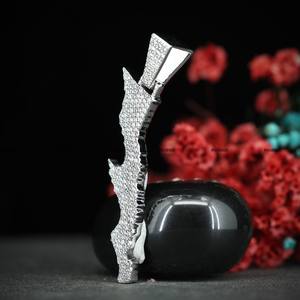 Colgante Personalizado de Estilo Popular, Probador de Diamantes, Moissanita, Estilo Hip Hop, Colgante Redondo Brillante de Plata de Ley 925 - Product Image 6