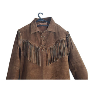 Bead & Bone Jacket OEM Chaqueta de ante de cuero de estilo occidental para hombre personalizada al por mayor para hombre - Product Image 3