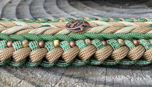 2025 nouveau populaire conception personnalisée collier de chien tactique accessoires pour animaux de compagnie à la main vert perlé collier de chien laisse pour petits chiens - Product Image 5