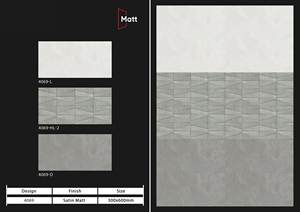 Carreaux de sol de hall d'hôtel de haute qualité/panneaux muraux de toile de fond 300*600mm pierre frittée de style contemporain épaisseur 8mm - Product Image 3