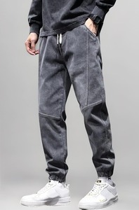 High on Demand Joggers de mezclilla con cintura elástica para hombres Viajes Oficina y salidas de fin de semana disponibles al mejor precio - Product Image 5