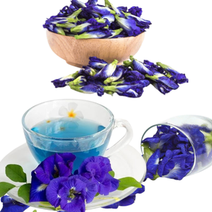 Prix d'usine : Fleur de pois papillon séchée naturelle et poudre de matcha bleue, colorant alimentaire de qualité alimentaire, en vrac, emballage sous vide, best-seller - Product Image 1