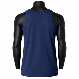 Camiseta sin mangas de secado rápido para hombre, transpirable, para entrenamiento, gimnasio, deportes, con logo personalizado, proveedor mayorista - Product Image 2