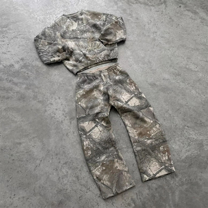 ชุดวอร์มลายพรางไซส์ใหญ่พิเศษสำหรับผู้ชายชุดวอร์มพิมพ์ลายต้นไม้ล่าสัตว์ - Product Image 1