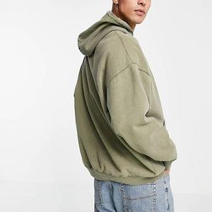 Gran oferta, Sudadera con capucha con cordón desteñido con logotipo personalizado unisex Vintage, Sudadera con capucha de lana de peso pesado de talla grande para hombre, Sudadera con capucha con lavado ácido - Product Image 1