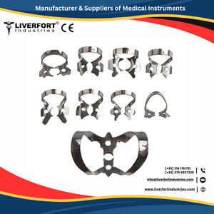 Nuevo Kit de Iniciación de Dique de Goma Ortodóntico de 12 Piezas, Instrumentos Dentales Manuales de Acero Inoxidable, Kit de Pinzas y Clamps de Clase I, CE ISO - Product Image 5