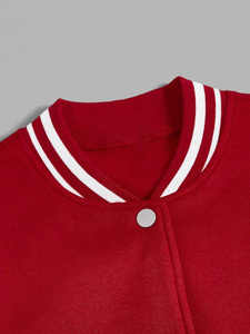 แจ็คเก็ตวาร์ซิตี้ผู้หญิงปักโลโก้ตามสั่ง ระบายอากาศได้ดี กำลังเป็นที่นิยมในปี 2025 - สีและขนาดตามสั่ง - Product Image 4