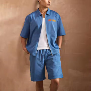 Venta al por mayor 100% algodón Casual Street Wear Short Set personalizado impreso 2 piezas camiseta y Top corto verano superventas - Product Image 1