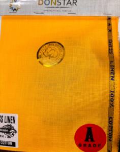 Tissu en coton et lin avec finition suisse Qualité suisse élégante pour chemises et robes à la mode - Product Image 4