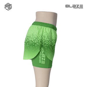 Short confort 2 en 1 GYM & MMA grappin pour femmes NO GI Training Jogging & Running Fabric Lightweight Sublimation Printed - Product Image 2