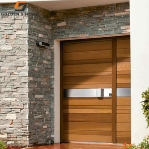 Hot bán hiện đại nhập Đen nhôm pivot cửa biệt thự sang trọng lối vào an ninh với khuôn cửa mở phong cách thiết kế cửa trước - Product Image 4