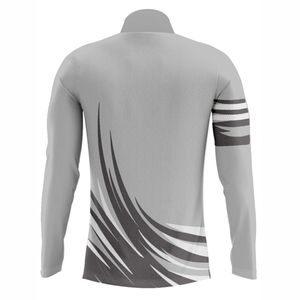 Camiseta Deportiva Reversible de Manga Larga con Cierre de Cremallera, Personalizable, Ligera, de Alta Calidad para Entrenamiento Atlético - Product Image 6