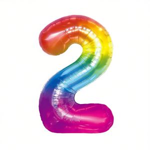 Ballons de fête multicolores N2 100cm, lot de 12 pièces - Product Image 2