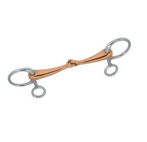 Nouveauté équipement d'équitation personnalisable en gros anneau lâche en fer doux mèche avec incrustation de cuivre et logo personnalisé - Product Image 4